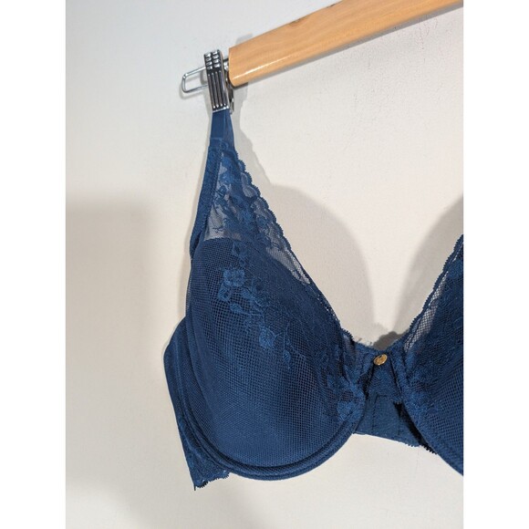 Natori Womens Teal Cherry Blossom Convertible Contour Underwire Bra Sz 36DD - Picture 2 of 11